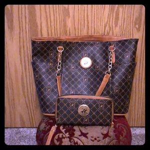 Purse and wallet set